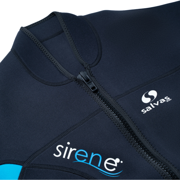 Гидрокостюм для плавания женский SALVAS Shorty Sirene Lady MS0060-M чёрно-голубой