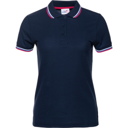 Рубашка поло женская триколор STAN хлопок/полиэстер 185, 04WRUS