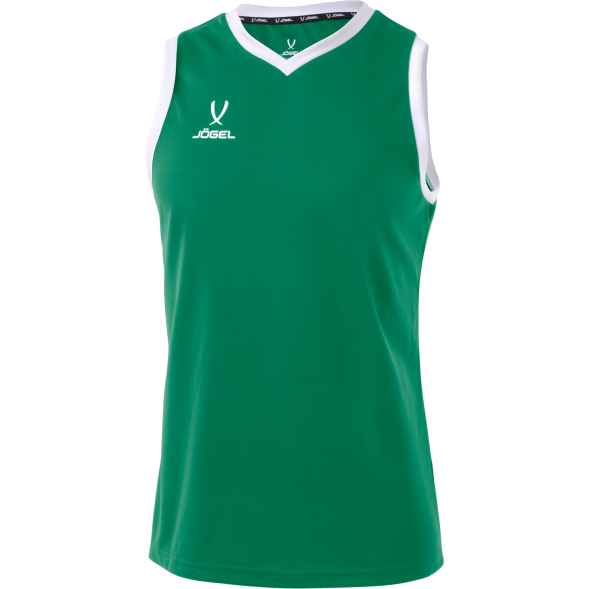 Майка баскетбольная JÖGEL CAMP Basic, зеленый, детский