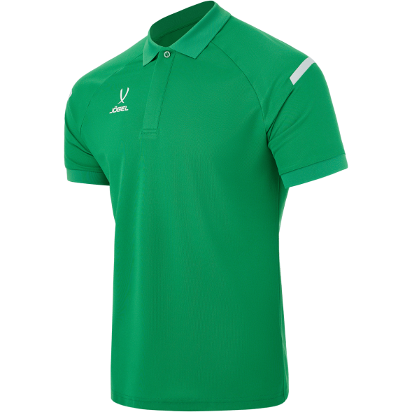 Поло JÖGEL CAMP 2 Poly Polo, зеленый/белый