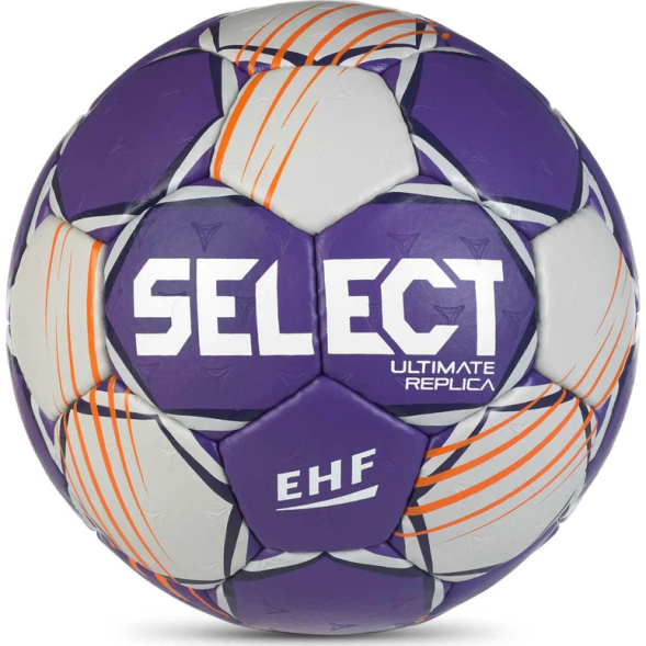 Мяч ганд. SELECT Ultimate Replica v24, 1671854999, р.2 (Jr), EHF Appr, ПУ, руч.сш, фиолетово-белый