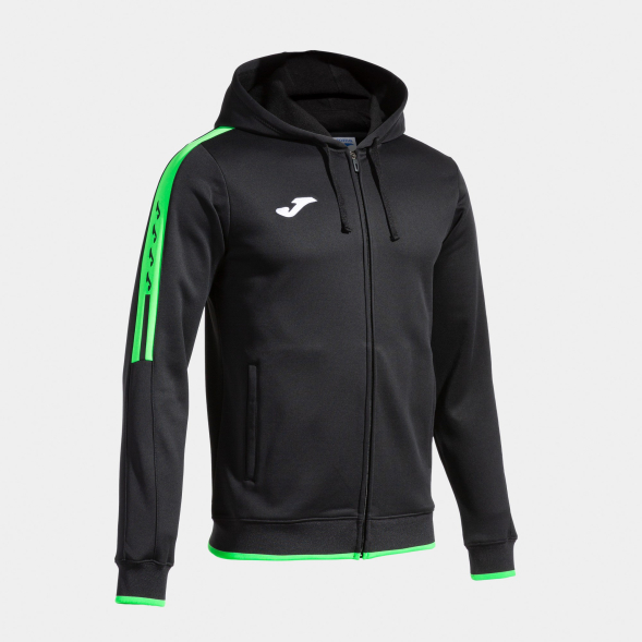 Толстовка с капюшоном JOMA OLIMPIADA NEGRO VERDE FLUOR
