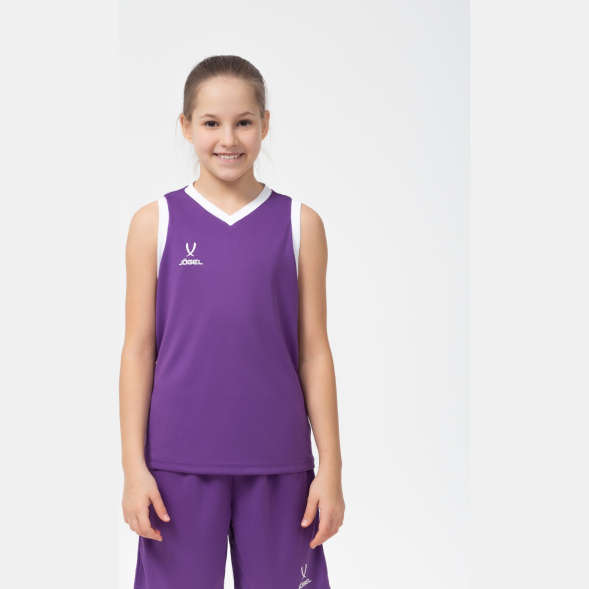 Майка баскетбольная JÖGEL CAMP Basic, фиолетовый, детский