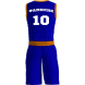 Баскетбольная форма ЭКИПО PLANE Синий цвет