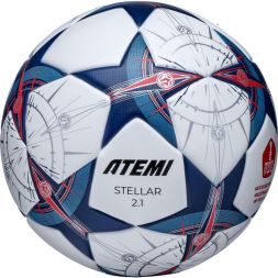 Мяч футбольный Atemi STELLAR-2.1, PU+EVA, р.4, Thermo mould (б/швов), окруж 65-66