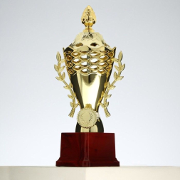 Кубок 184B, зол., подставка пластик, 26 × 11 × 7.5 см