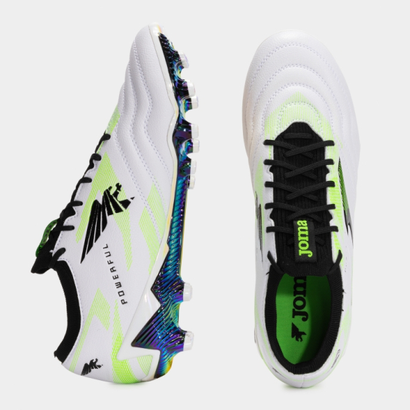 Бутсы JOMA POWERFUL TOP 2502 BLANCO NEGRO FIRM GROUND