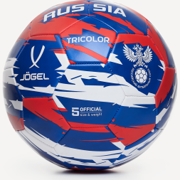Мяч футбольный JÖGEL Flagball Tricolor №5