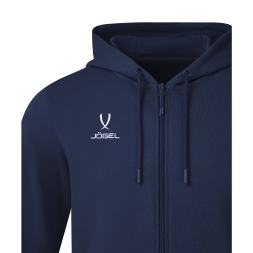 Худи на молнии JÖGEL ESSENTIAL Cotton FZ Hoodie, темно-синий, детский