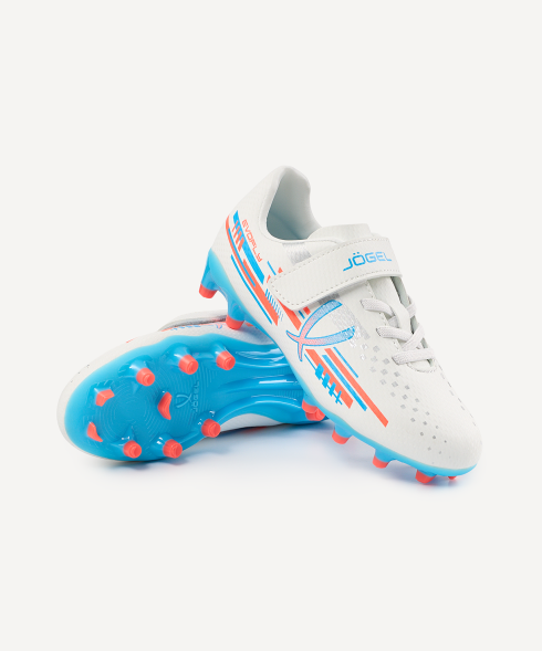 Бутсы футбольные JOGEL Evofly FG Talant White/blue, детский