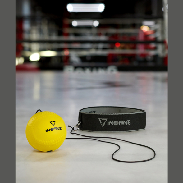 Мяч боевой INSANE IN23-FB103 на резинке, желтый