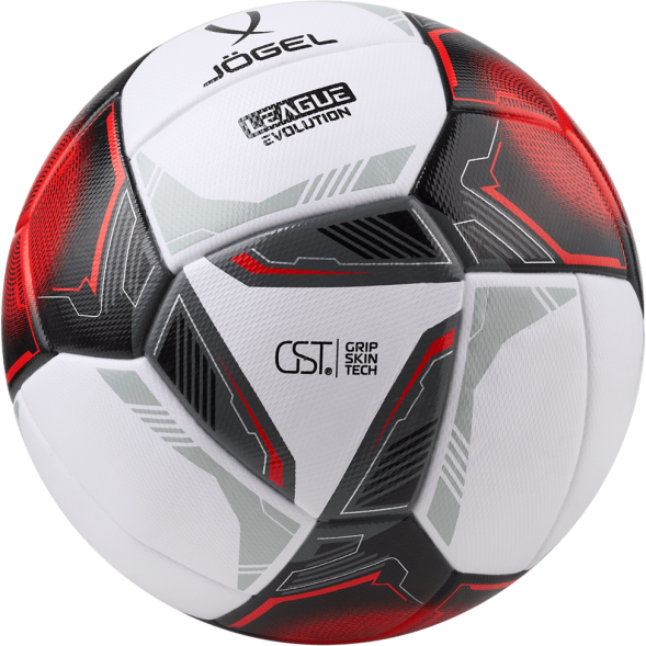 Мяч футбольный JÖGEL League Evolution Pro №5, белый