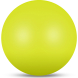 Мяч для художественной гимнастики  INDIGO IN329-LI, диаметр 19см., лимонный металлик