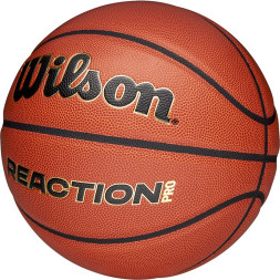 Мяч баск. WILSON Reaction PRO, WZ2026601XB07, р.7, композит, бутил. камера, темно-коричневый
