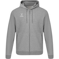 Худи на молнии JÖGEL ESSENTIAL Cotton FZ Hoodie, серый меланж, детский