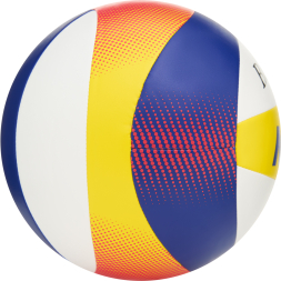 Мяч вол. пляжн. MIKASA BV552C,10 пан., мягкая синт.кожа (ПУ), маш.сш.,бут.кам,нейлон.к,бел-син-желт