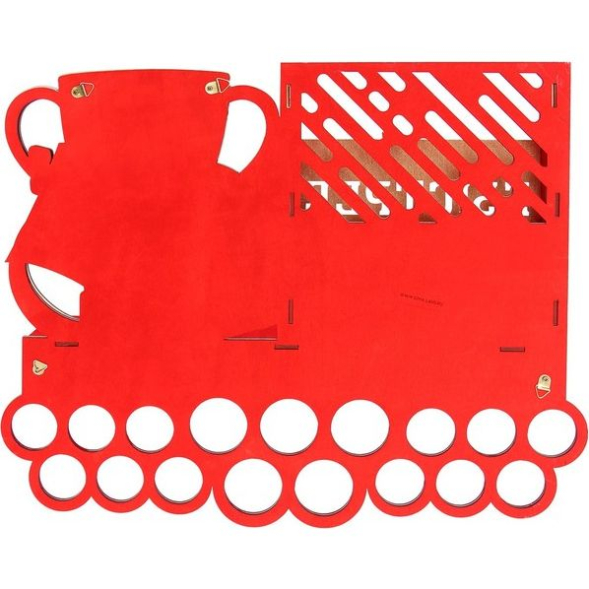 Медальница "Быстрее, выше, сильнее" двухцветная покраска, ламинация, карман, 495х395мм