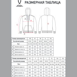 Худи на молнии JÖGEL ESSENTIAL Cotton FZ Hoodie, серый меланж
