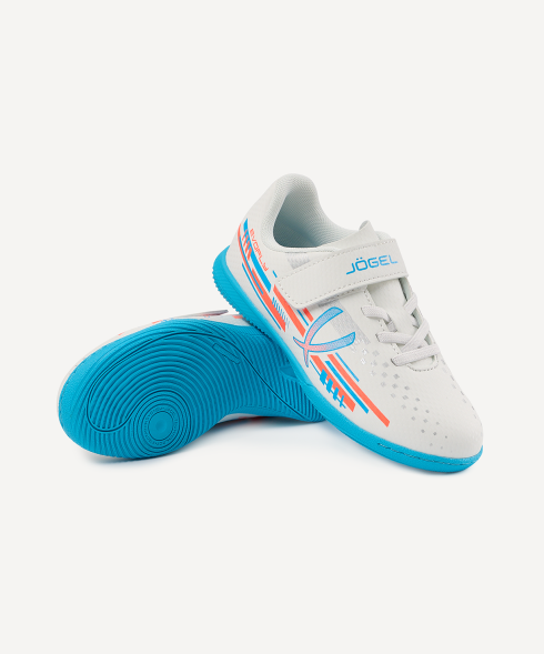 Бутсы зальные JOGEL Evofly IN Talant White/blue, детский