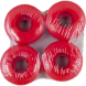 Набор красных полиуретановых колес для скейтборда Atemi 50х30мм 85А, AWS-17.04
