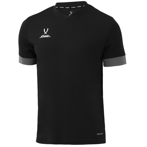 Футболка игровая JÖGEL DIVISION PerFormDRY Union Jersey, черный/темно-серый/белый