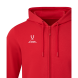Худи на молнии JÖGEL ESSENTIAL Cotton FZ Hoodie, красный