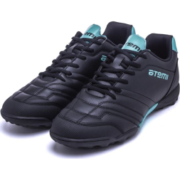 Бутсы футбольные ATEMI, SBA-004 TURF, цв. черный/ бирюзовый (40)
