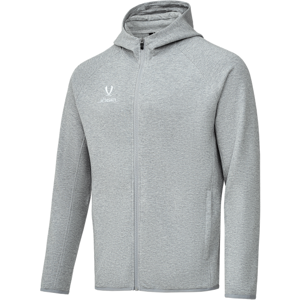 Худи на молнии JÖGEL ESSENTIAL Athlete Hooded FZ Jacket, серый