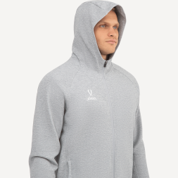 Худи на молнии JÖGEL ESSENTIAL Athlete Hooded FZ Jacket, серый