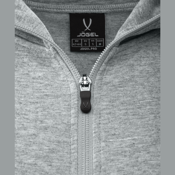 Худи на молнии женское JÖGEL ESSENTIAL Athlete Hooded FZ Jacket W, серый