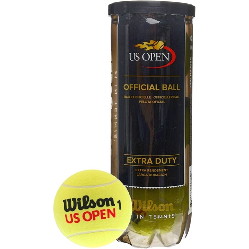 Мяч теннисный WILSON US Open Extra Duty, WRT106200, одобр.ITF и USTA,фетр,нат.резина,. уп.3 шт